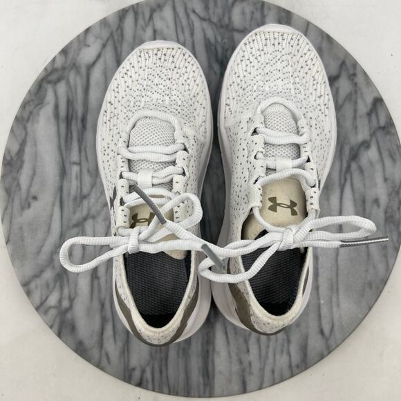 Under Armour Womens 6 Shoe SpeedForm Slingride Running Trainer White 3000397-100 - Picture 9 of 13